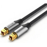 Vention Optical Fiber Audio Cable 1M Black Aluminum Alloy Type - (BAVHF)