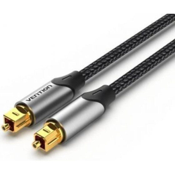 Vention Optical Fiber Audio Cable 1M Black Aluminum Alloy Type - (BAVHF)