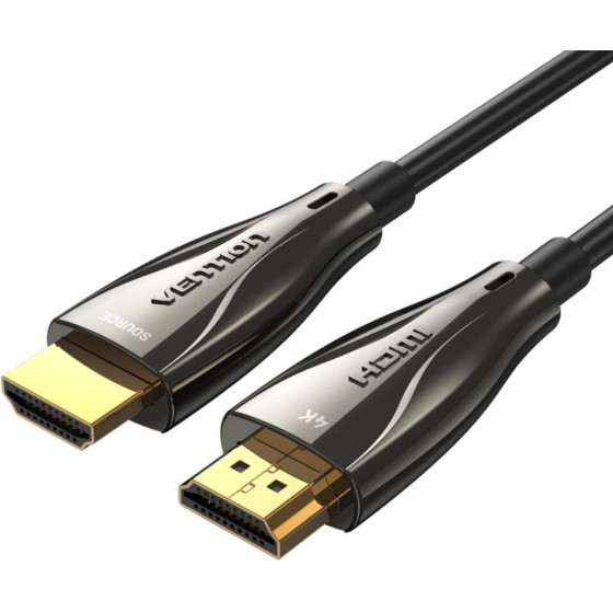 Vention Optical Hdmi Male To Male Cable 100M Black Zinc Alloy Type - (ALABAD)