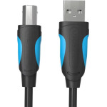 Vention Usb 2.0 A Male To B Male Print Cable With 2*Ferrite Core 10M Black - (VAS-A16-B1000)