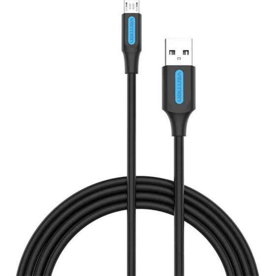 Vention Usb 2.0 A Male To Micro B Male 3A Cable 1.5M Black - (COLBG)