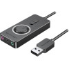 Vention Usb 2.0 External Stereo Sound Adapter With Volume Control 1M Black Abs Type - (CDRBF)