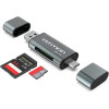 Vention Usb 3.0 A / Type-C / Micro Usb Multi-Function Card Reader (SD+TF) Gray Metal Type - (CCHH0)