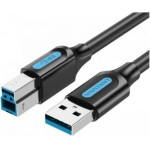 Vention Usb 3.0 A Male To B Male Cable 1M Black Pvc Type - (COOBF)