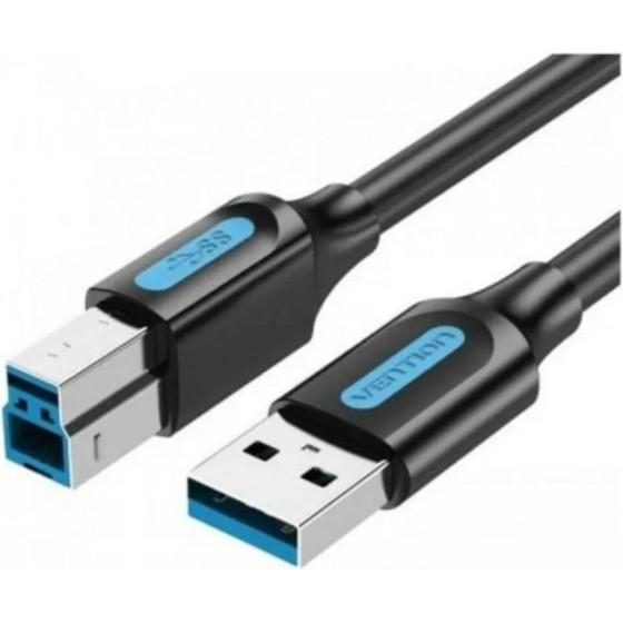Vention Usb 3.0 A Male To B Male Cable 1M Black Pvc Type - (COOBF)