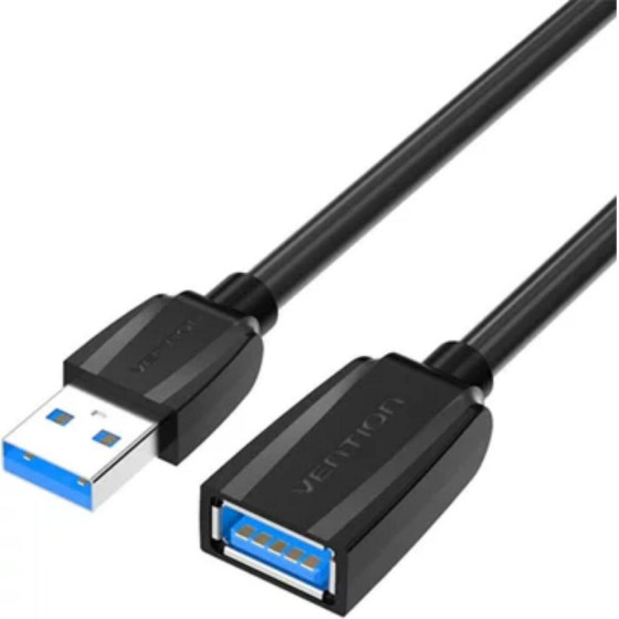 Vention Usb 3.0 Extension Cable 1M Black - (VAS-A45-B100)
