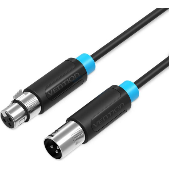 Vention Xlr Audio Extension Cable 3M Black - (BBFBI)