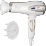 Adler Hair DRYER, White And Champagne - (Ad 2248wc)