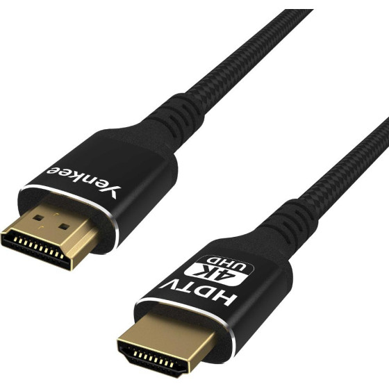Yenkee ������� Hdmi 2.0 4K/60Hz Gold Plated Braided ����� 3m - (Ych 130)