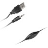 Yenkee Stereo ����� 2.0 5W �� ������ ������� ��� ������ �������� ���� USB-A ����� - (Ysp 2010BK)