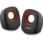 Yenkee Stereo Mini ����� 2.0 6W ������ �������� ���� USB-A ����� - (Ysp 2001BK)