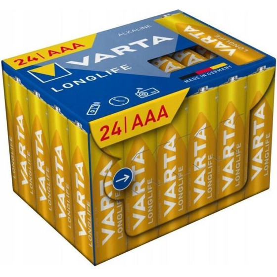 Varta Alkaline Battery R3 (AAA) Longlife 24 pcs