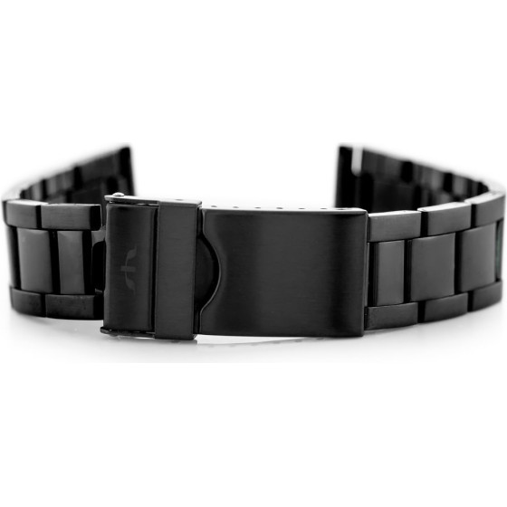 Bisset Bracelet (bb014d) - Black 18mm - (BR-107/18)
