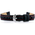 Bisset BS-158 Leather Watch Strap - 14mm (red) - (BS-158 14/12 red)