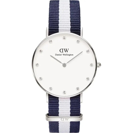 Daniel Wellington Glasgow Silver Ladies' Watch + Box - (DW00100082)
