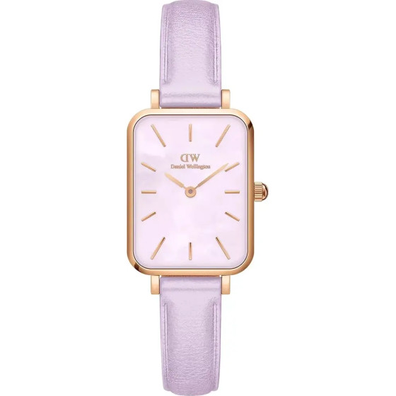 Daniel Wellington Women's Watch Quadro Lavender Mop 20mm + Box (zw521b) - (DW00100637)