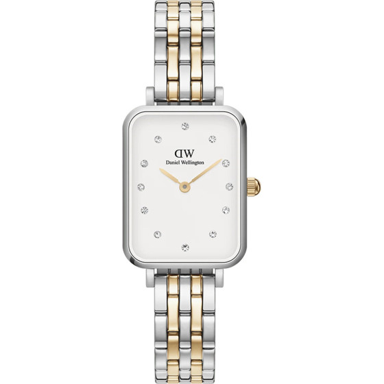 Daniel Wellington Women's Watch Quadro Lumine 5-Link two-Tone 20mm + Box (zw519f) - (DW00100625)
