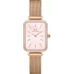 Daniel Wellington Women's Watch Quadro Lumine Bezel Melrose Pink + Box (zw519j) - (DW00100669)