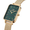 Daniel Wellington Women's Watch Quadro Pressed Evergold Emerald 20mm DW00100561+ Box (zw505m) - (DW00100561)