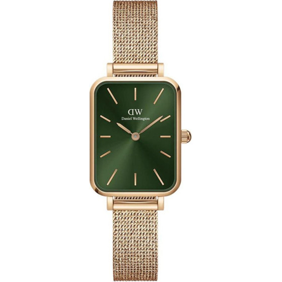 Daniel Wellington Women's Watch Quadro Pressed Melrose Emerald 20mm DW00100445+ Box (zw505n) - (DW00100445)