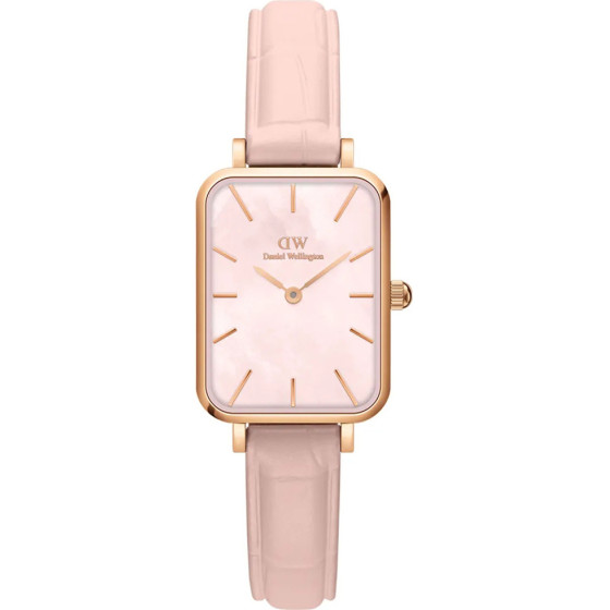 Daniel Wellington Women's Watch Quadro Pressed Melrose Pearl 20mm + Box (zw521a) - (DW00100508)