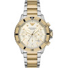 Emporio Armani MEN'S Watch Two-Tone Chronograph + Box - (AR11606)