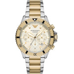 Emporio Armani MEN'S Watch Two-Tone Chronograph + Box - (AR11606)