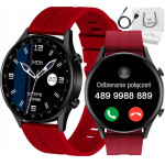 G. Rossi MEN'S Smartwatch black/Red (sg014c) Talking Provider - (SW019-3)