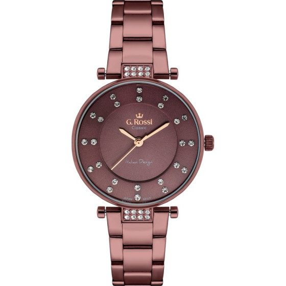 G. Rossi Watch - (zg780d) Violet + Box - (C5131B-2B3)