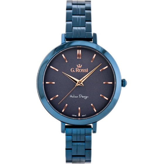 G. Rossi Watch - 11389B-6F3 (zg787h) blue/Violet + Box - (G.R11389B-6F3)