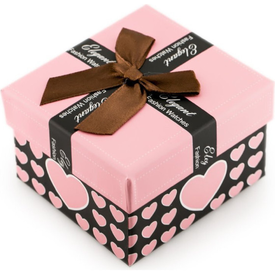 Inny Gift Box For Watch - Hearts Light Pink - (9617-0)