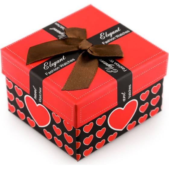 Inny Gift Box For Watch - Hearts Red - (9619-0)