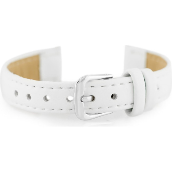 Inny Leather Watch Strap - White - 12mm - (2173-0)