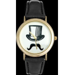 Inny WOMEN'S Cylinder WATCH, Moustache - Asox (zx580b) - (1272-0)