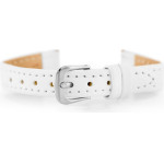 Jordan Kerr Leather Watch Strap - White - 12mm - (10553-0)