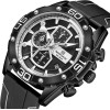 Naviforce MEN'S Watch NF8018T - Chronograph (zn123a) + Box - (NF8018T BBW)