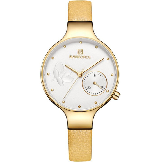 Naviforce WOMEN'S Watch - NF5001 (zn500a) + Box - (NF5001 GWY)