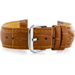 Pacific Dark Brown Leather Watch Strap - 24mm - (W102L)
