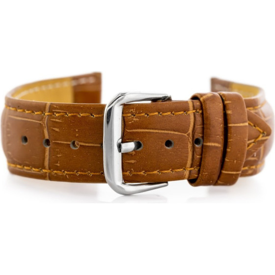 Pacific Dark Brown Leather Watch Strap - 24mm - (W102L)