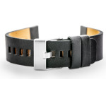 Pacific Leather Watch Strap - Black - 20mm - (W58)