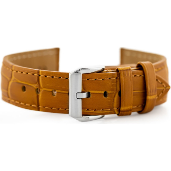 Pacific Leather Watch Strap - Black - 24mm - (W06)