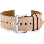Pacific Leather Watch Strap - black/Black 20mm - (W81)