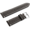 Pacific Leather Watch Strap - black/Black 22mm - (W72)