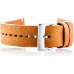Pacific Leather Watch Strap - black/Red - 22mm - (W118)