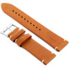 Pacific Leather Watch Strap - black/Red - 22mm - (W118)