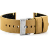 Pacific Leather Watch Strap - black/red. 22mm - (W93)