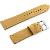Pacific Leather Watch Strap - black/red. 22mm - (W93)