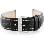 Pacific Leather Watch Strap - Dark Brown - 14mm - (W64)