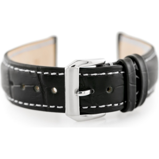 Pacific Leather Watch Strap - Dark Brown - 14mm - (W64)