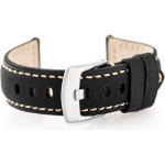 Pacific Leather Watch Strap - Dark Brown 24mm - (W29)